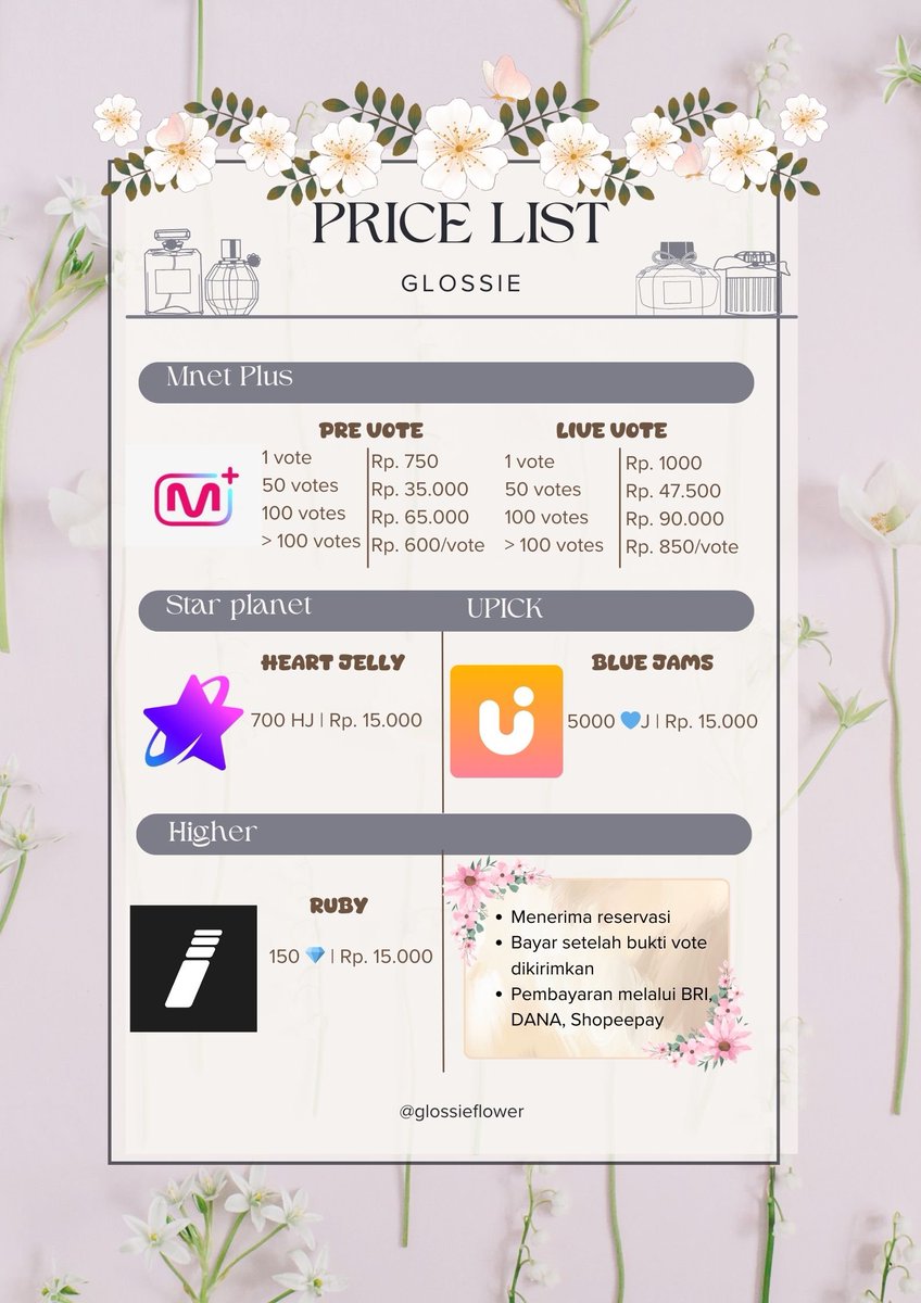 glossieflower's tweet photo. 🛒 AVAILABLE FOR SALE / RESERVATION 🛒

♡ MNET PLUS
♡ HIGHER
♡ UPICK
♡ STAR PLANET

💳 BRI, DANA, Shopeepay

📥 DM to buy &amp; reservation (mention after dm 🙏)

Tag wts seller sell jual kpop mnet plus mcountdown star planet the show upick higher inkigayo live vote  pre vote https://t.co/RRrRbWipSV