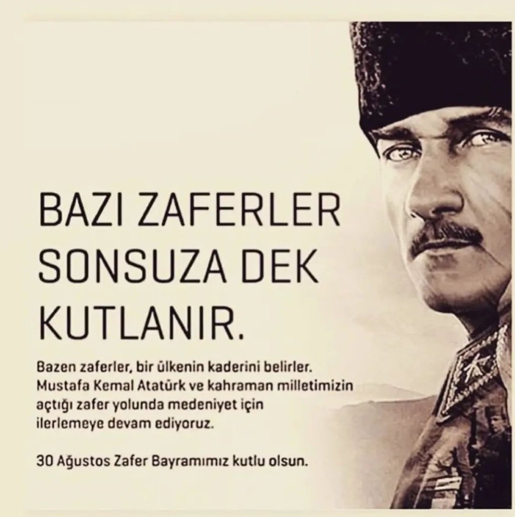 Bağımsızlığımızın simgesi olan zafer bayramımız kutlu olsun #cuma  #30AgustosZaferBayrami #zafer #Atatürk #FenerinMaçıVar #fener #günaydın #30Agustos1922