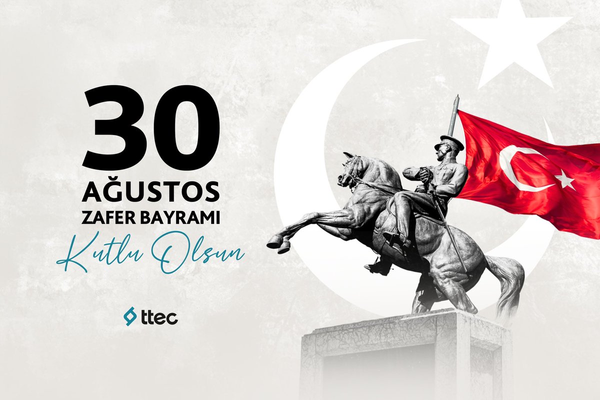 30 Ağustos Zafer Bayramımız kutlu olsun 🇹🇷🇹🇷
#ttectr #30AğustosZaferBayramı