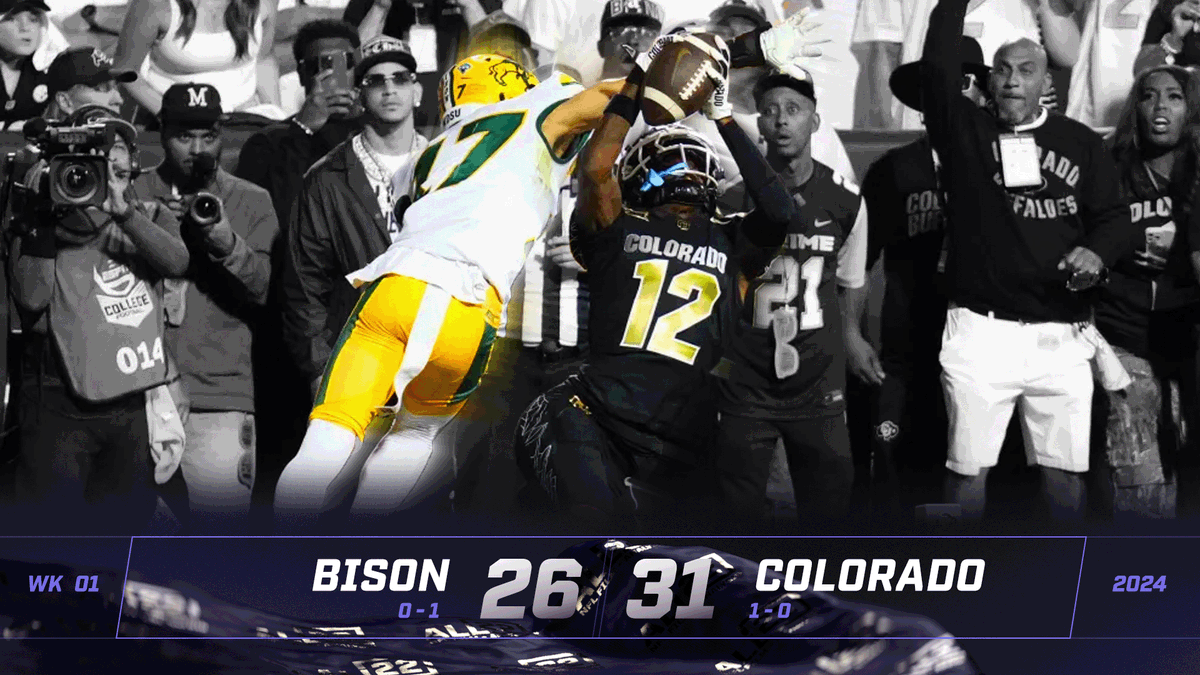 All_22_NFL_Cuts's tweet image. BOULDER'S BEST TAKE OUT NORTH DAKOTA ST
---COLORADO 31, NORTH DAKOTA STATE 26---
-----YouTube Premiere 1:15am EST, Aug. 30-----
#ColoradoBuffalos #GoBuffs #NDSU #northdakota 
youtu.be/eyhm7RT-8TU