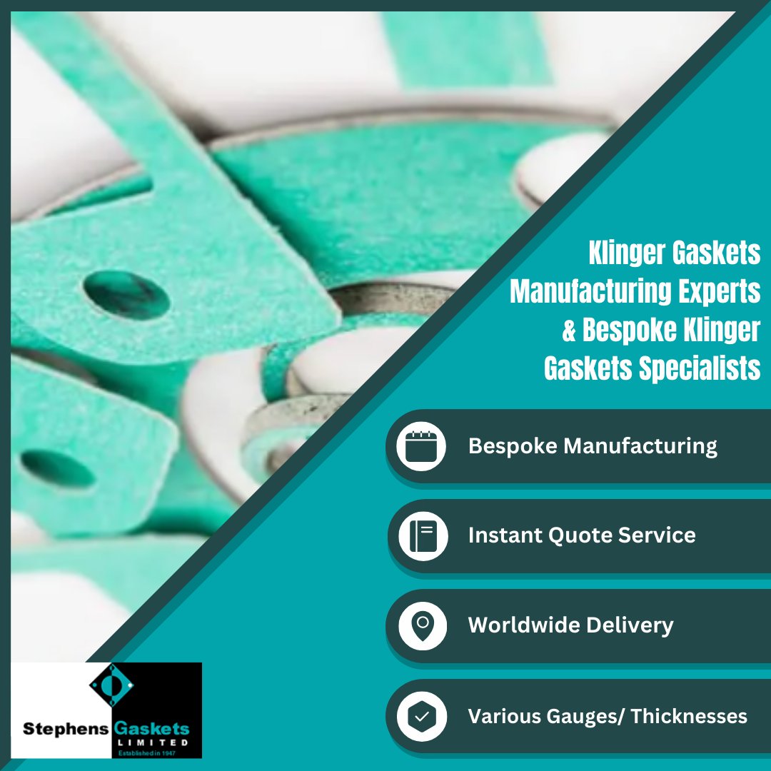 stephensgaskets's tweet photo. Seal with Confidence: Klinger Gaskets

Experience superior sealing with our reliable Klinger gaskets.

Order today!

https://t.co/3d55uFaRDF

#KlingerGaskets #SealWithConfidence https://t.co/Fu5O2NWhEs