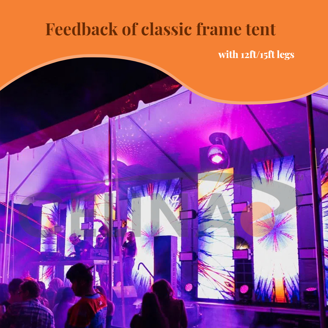 CelinaGlobal's tweet photo. Classic frame tent feedback with customized 12&amp;15ft legs, It's an amazing set up! 

Thanks for your trust and support. Please note that in addition to standard tent designs, you have the option to customize the tent top, legs, sidewalls etc.

DM for further information

#tent https://t.co/gyAbjpHwa8