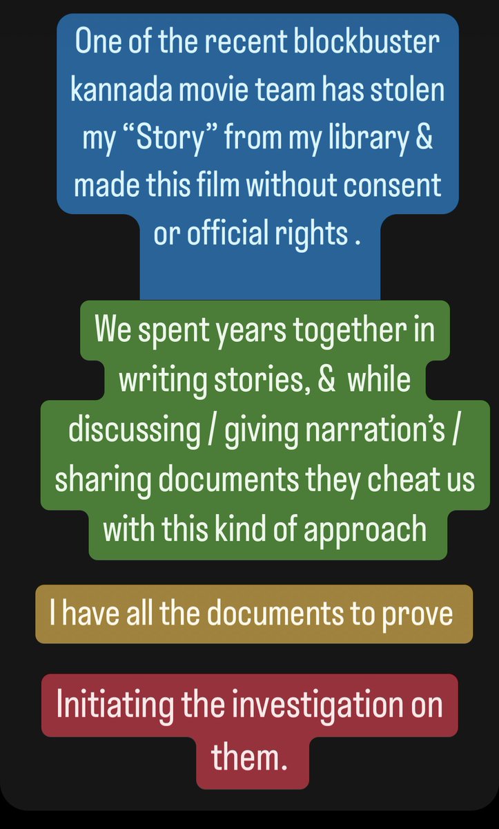 Have to stop this wrong practice of stealing others Stories / Intellectual property (IP) rights . Have some respect to others creative &amp; hard works