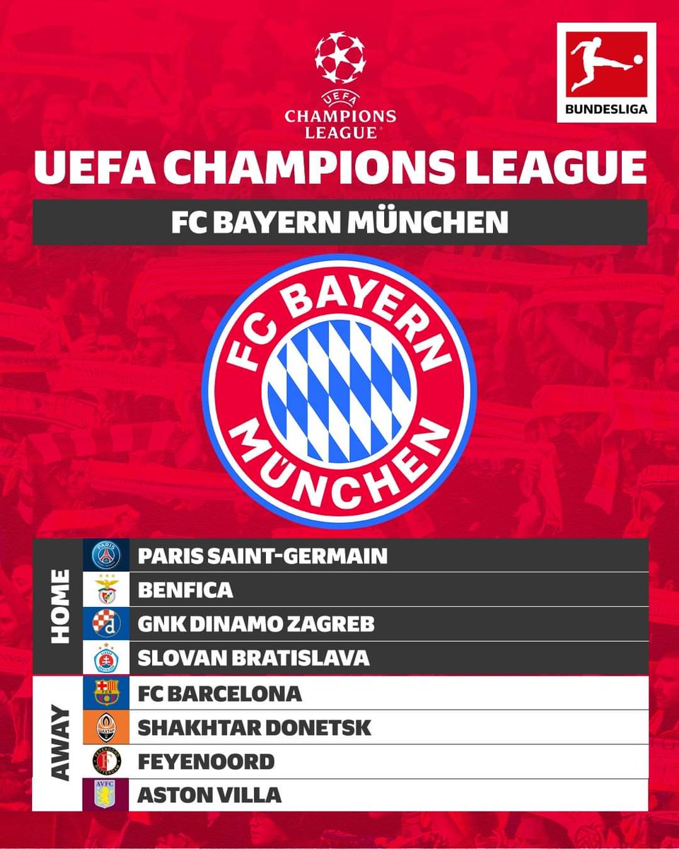 spielanalyse's tweet photo. El ranking UEFA ayuda a traer duelos atractivos por nombre, pero se encamina un paso soñador para el Bayern München.

Rival más complicado: @PSG_inside
Visita más difícil: @FCBarcelona

#UEFAChampionsLeague https://t.co/G1hPvQNdQR