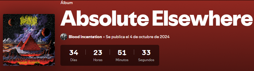 MadMenBuff's tweet image. 34 días.
#BloodIncantation 
#AbsoluteElsewhere