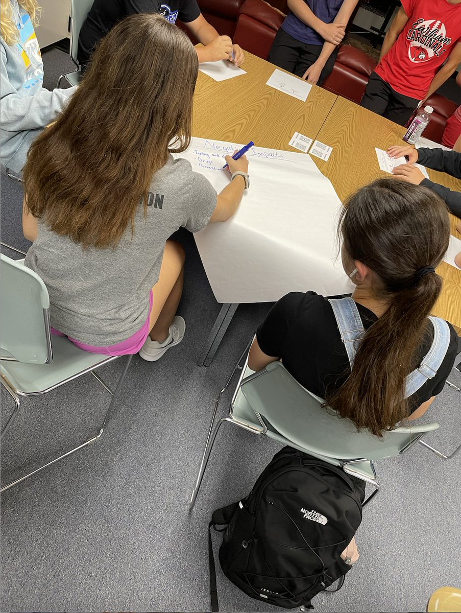 GulleyEnglish's tweet photo. Loved seeing our RISE Advisory teachers and students engaging with our very first Leader In Me lessons. Students identified their positive and negative habits and discussed how to adopt new positive habits. 

Can't wait to see more meaningful conversations! #BVUEdAdmin https://t.co/ZsCwmtpn00