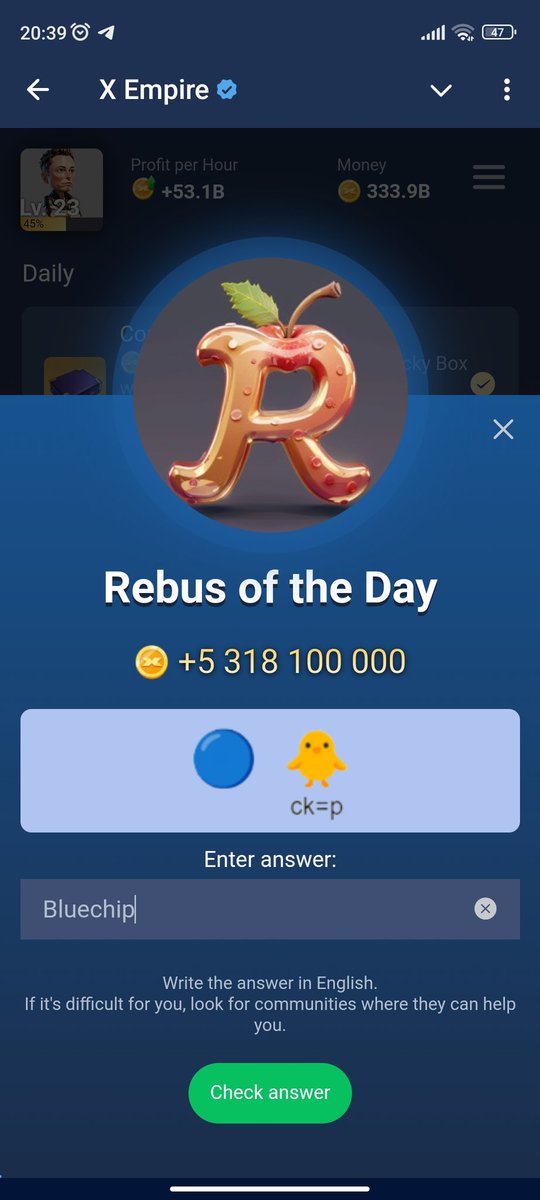 cypto_Flash's tweet photo. X Empire
Investment founds
Episode 29 - 34329
Jeff Bezos - 0
Riddle - altcoin
Rebus - Bluechip
Join 👇
https://t.co/Y3cFDN2nNF
#muskempire #musk #game #MuskEmpirecode #muskempireTasks #muskempire #rebus #MuskEmpirerebus #XEmpire
Musk, X Empire YouTube Video Codes:
25. 34425 https://t.co/f7NIvnG8Lz