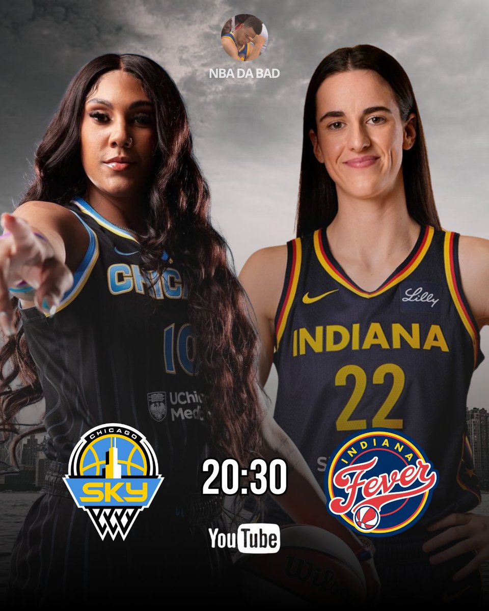 NBAdabad's tweet photo. HOJE TEM UM JOGÃO!

KAMILLA CARDOSO E CAITLIN CLARK

CHICAGO SKY E INDIANA FEVER

E COM TRANSMISSÃO DE GRAÇA NO CANAL DA NBA BRASIL https://t.co/vdo0q1I0g2