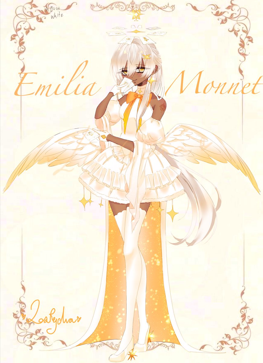 Loafycha's tweet photo. THE emilia monnet 
The tarot card goddess 
#goddess #OC https://t.co/Xrtx6Zsrig