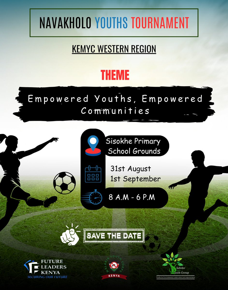 By combining the energy and enthusiasm of young people, this tournament will serve as an innovative platform to educate participants and spectators alike on malaria prevention and control strategies. 

You are invited!

#KeMYCmashinani
#ZeroMalariaStartsWithMe #ZeroMalariaYouthKE