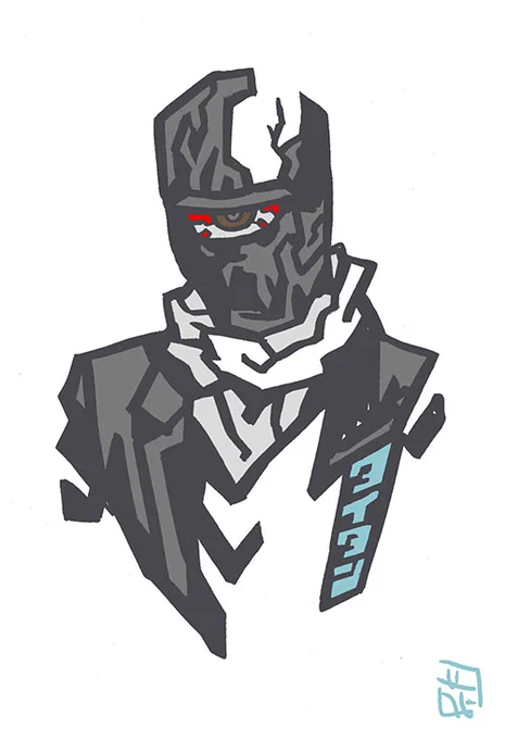 このタッチで怪人イラスト。一つ目タイタン。#仮面ライダーストロンガー#このタッチ #ファンアート 