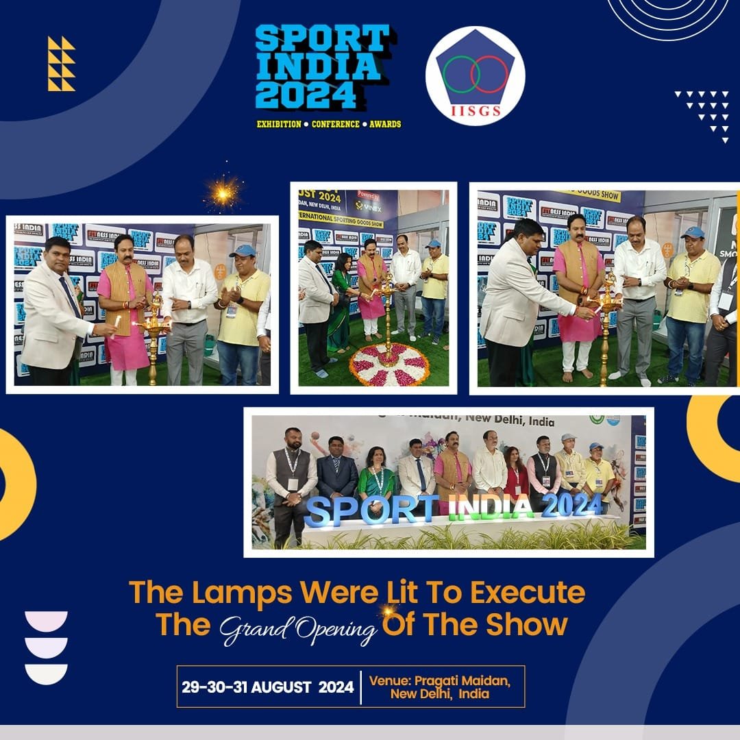 SportIndiaExpo's tweet photo. Sport India Expo 2024, the largest Sport &amp; Fitness Business Expo in India, kicked off with a grand opening on August 29th.
The ceremonial lamp lighting set the tone for an extraordinary event, running until August 31st. Join us for this premier showcase!
#SportaindiaExpo https://t.co/gLCLuGertg