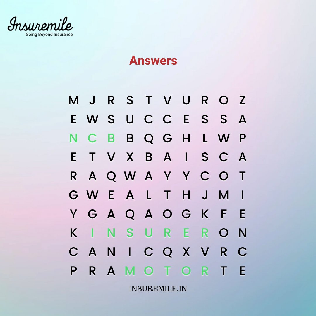 Insure_Mile's tweet image. Can you decode the jargon? Identify the insurance terms hidden!

And, don't forget to get insured at InsureMile for comprehensive coverage!"

#InsuranceJargon #DecodeTheTerms #StayInsured #InsureMile #InsuranceCoverage