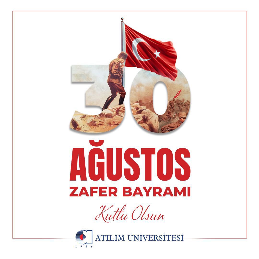 30 Ağustos, ulusumuzun bağımsızlık mücadelesinin zaferle sonuçlandığı gündür. Gazi Mustafa Kemal Atatürk ve kahraman ordumuzun azmini, cesaretini bir kez daha gururla anıyoruz. 

30 Ağustos Zafer Bayramımız Kutlu Olsun!