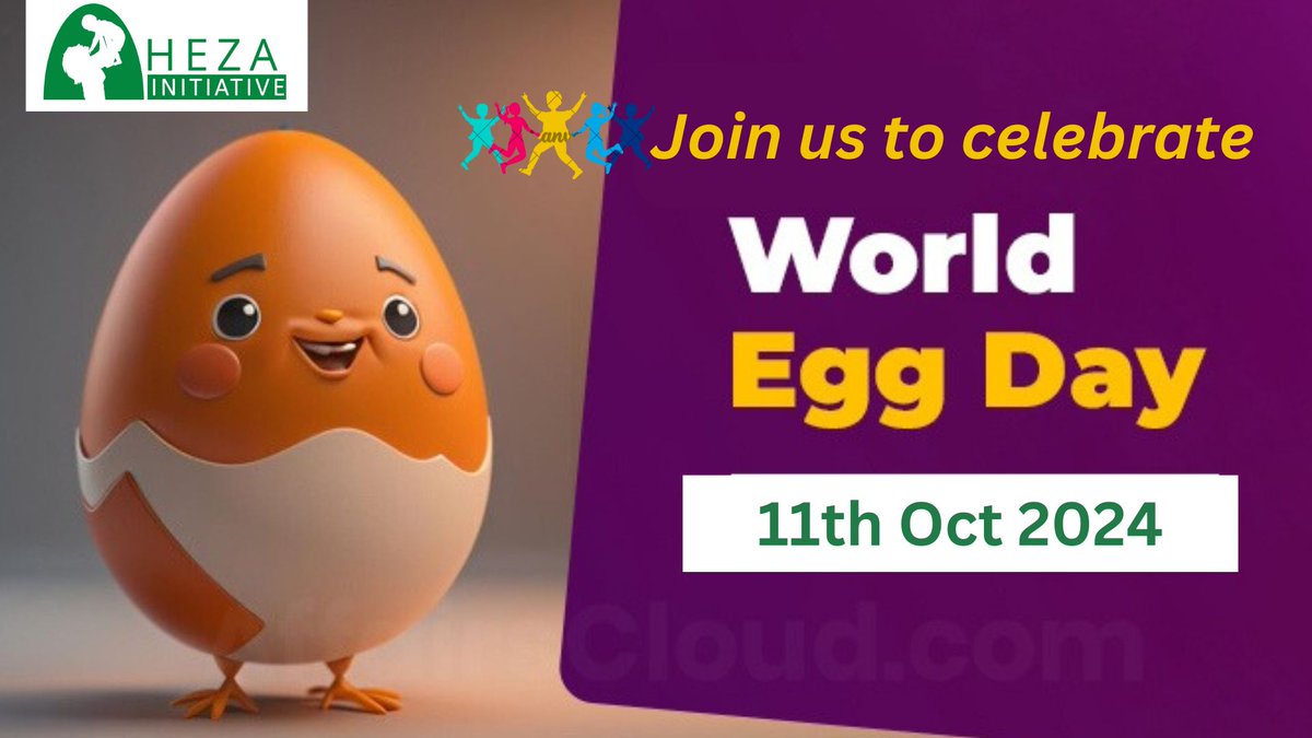 Will you join us to celebrate #WorldEggDay2024 this 11th Oct 2024?. Egg is a super nutritious animal food which supports child growth and development, and can support immunosuppressed people to boost their immunity hence improve health. <a href="/Rwanda_Child/">National Child Development Agency | Rwanda</a> <a href="/unicefrw/">UNICEF Rwanda</a> @OroraWihaze