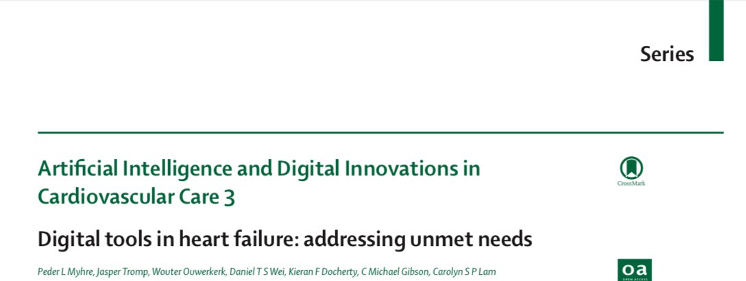 Peder L. Myhre MD, PhD (@pmyhre) on Twitter photo As #ESCCongress kicks off, I am proud to share this review article on Digital Tools in Heart Failure, where we tried to cover all aspects of this promising field
Open access <a href="/LancetDigitalH/">The Lancet Digital Health</a> 😊
sciencedirect.com/science/articl…
@DrJasper1 <a href="/Kieranfdocherty/">Kieran Docherty</a> <a href="/CMichaelGibson/">C. Michael Gibson MD</a> <a href="/lamcardio/">Carolyn Lam</a> As #ESCCongress kicks off, I am proud to share this review article on Digital Tools in Heart Failure, where we tried to cover all aspects of this promising field
Open access <a href="/LancetDigitalH/">The Lancet Digital Health</a> 😊
sciencedirect.com/science/articl…
@DrJasper1 <a href="/Kieranfdocherty/">Kieran Docherty</a> <a href="/CMichaelGibson/">C. Michael Gibson MD</a> <a href="/lamcardio/">Carolyn Lam</a>