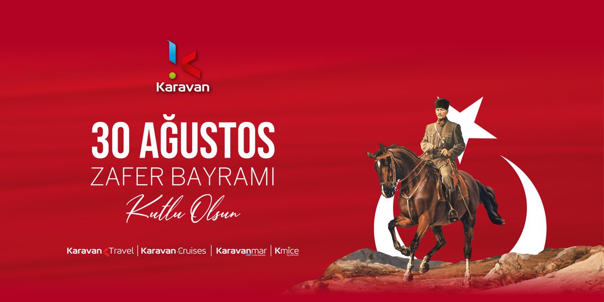 30 Ağustos Zafer Bayramı'mız kutlu olsun!
Happy August 30th Victory Day!

#30agustos #zaferbayramı #kutluolsun
#karavanturkey #karavanmar #kmice#karavancruises