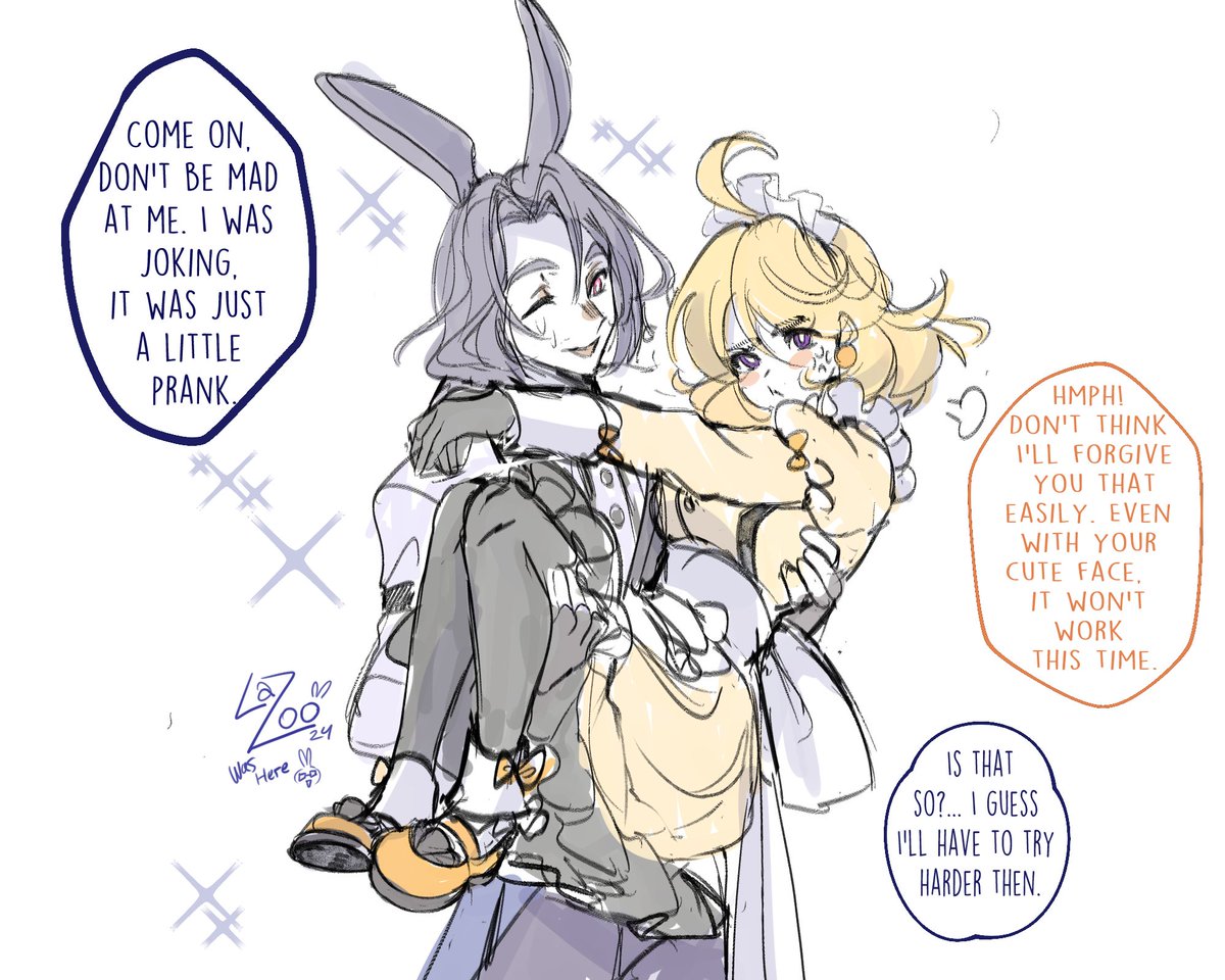 Lazoonny's tweet photo. 🐰💜💛🐥 
#sketch #FnafAu #Bonnica https://t.co/uFPCrjx37m