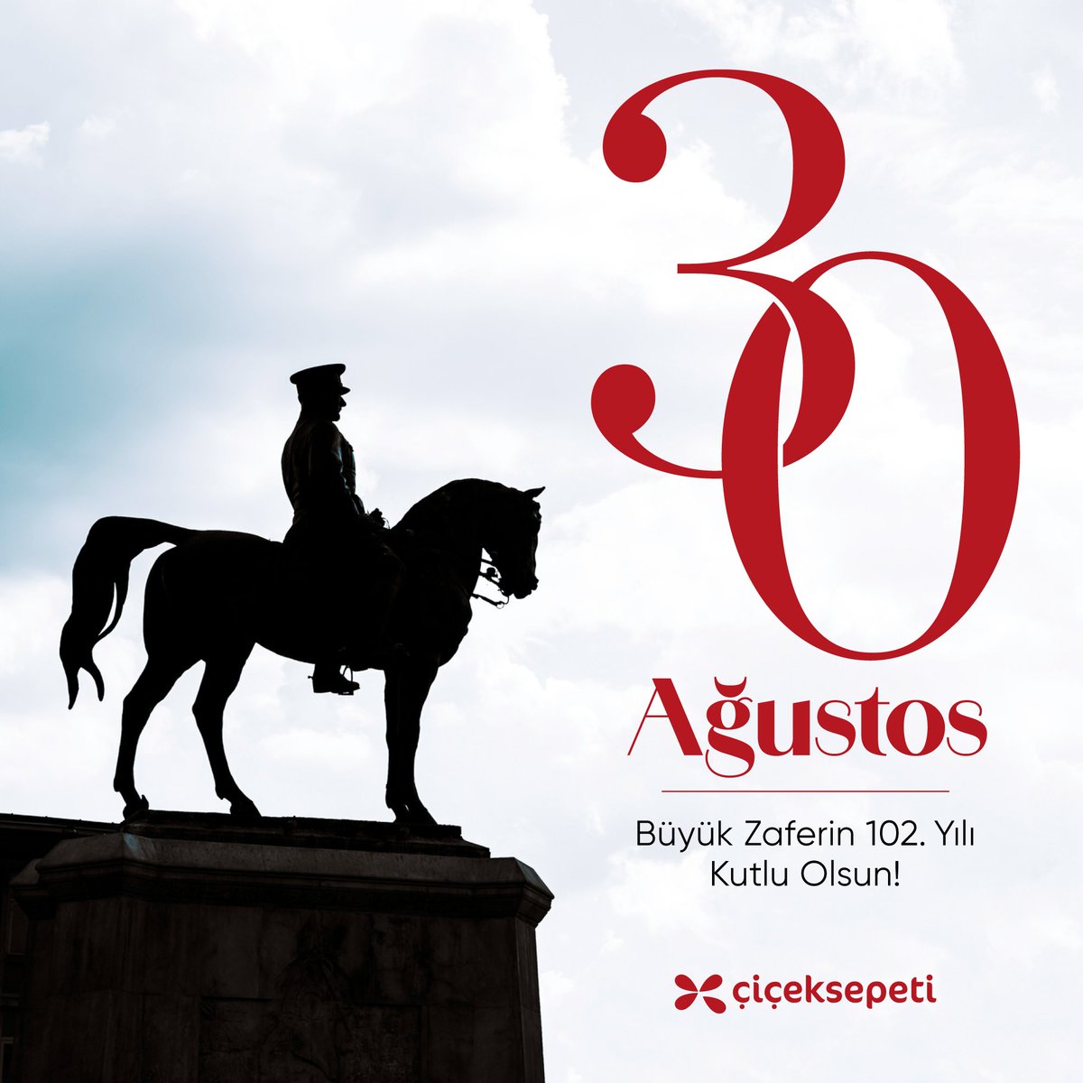 30 Ağustos Zafer Bayramımız kutlu olsun🇹🇷
Başta Gazi Mustafa Kemal Atatürk olmak üzere tüm silah arkadaşlarını saygı, sevgi ve minnetle anıyoruz.