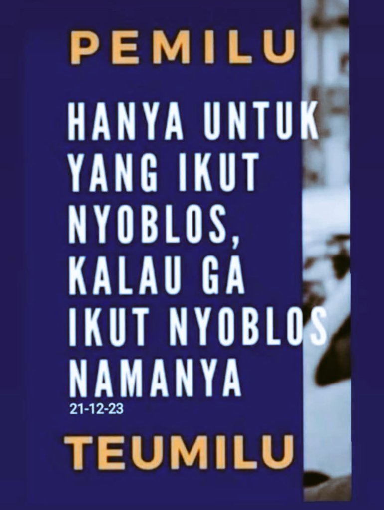 nobody_nonono88's tweet photo. Jangan sampai golput!!!
Coblos aja semua 💪😊 https://t.co/qL5kmzGBVU