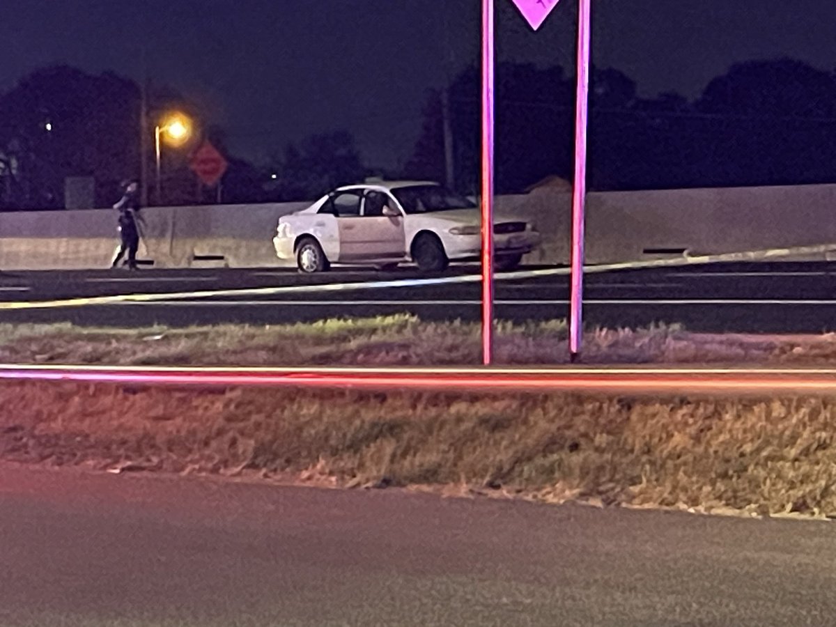 BREAKING: Just arrived on scene of an officer-involved shooting on I-35E in Lewisville. Massive police presence. All NB lanes closed. <a href="/NBCDFW/">NBC DFW</a>