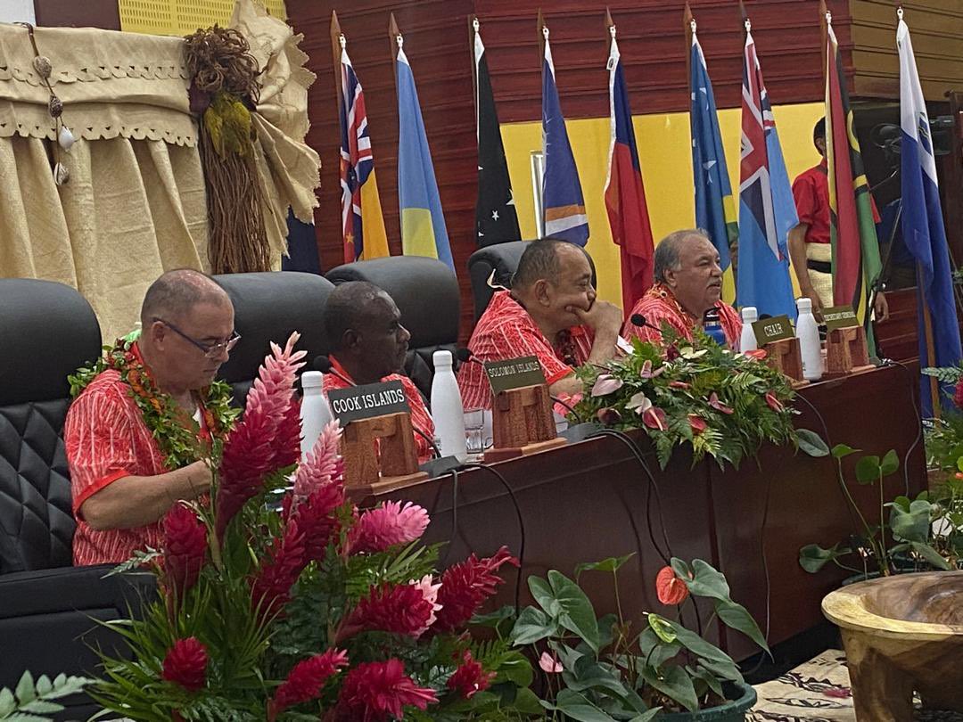 GermanyPacific's tweet photo. ๐ข๐ฉ๐ชSpecial Envoy to the Pacific, Dr Andreas Prothmann, attended the PIF Troika Briefing: Key insights from the 53rd PIF Summit in Tonga. Focused on regional solidarity, climate action, and Pacific resilience. ๐๐ @piflm53 #PacificUnity #Tonga2024 https://t.co/lf2BId6dMW