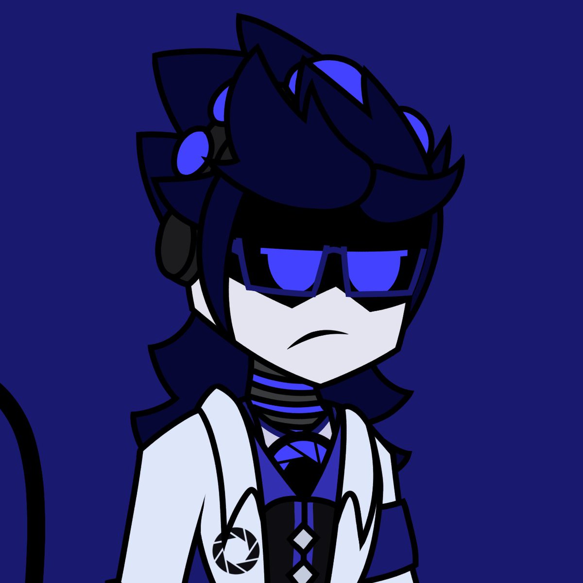 Someone very tall stood onto the light pist, balancing easily. His tail sways behind as he detects others nearby.

💠: "Curious..."