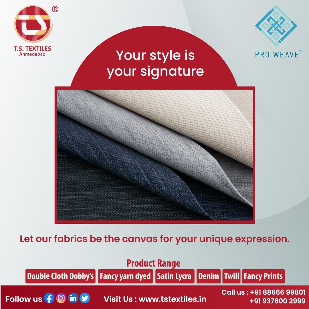 tstextiles's tweet photo. Step into Style! Find the fabric that resonates with you and brings your fashion visions to life with T.S. Textiles. ππ§΅
For Inquiry Now -:π
π (+91) 88666 99801 | (+91) 937600 2999
π https://t.co/PUqEfX6oGp
#TSTextiles #QualityTextiles #FashionCraft #Cotton #FabricFashion https://t.co/zgmVy5ulVF