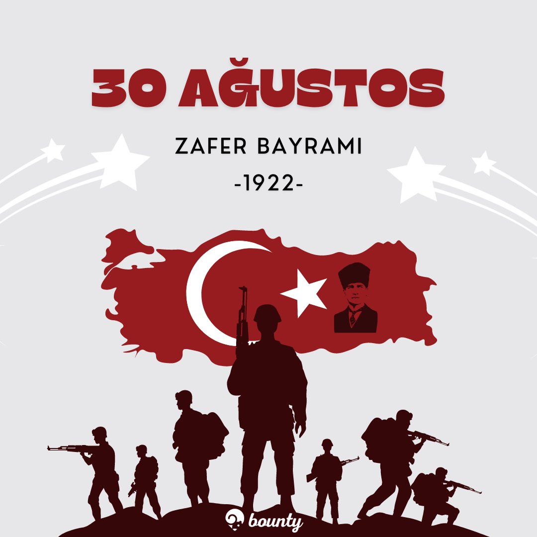 🇹🇷 Bugün bağımsızlık ateşinin yakıldığı, milletimizin azim ve kararlılıkla zafere ulaştığı gün! 30 Ağustos, birlik ve beraberliğimizin en güçlü simgesi...

Bugünü gururla kutluyor, Gazi Mustafa Kemal Atatürk ve silah arkadaşlarını saygı ve minnetle anıyoruz. ✨