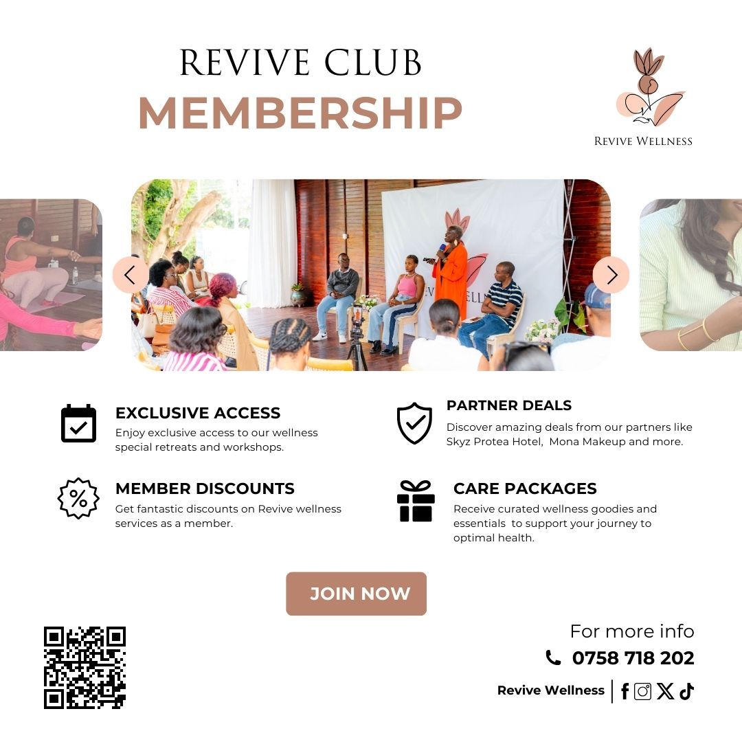 Revive_Ug's tweet photo. Access special events, discounts on services, and deals from our partners. Elevate your wellness journey with a supportive community. Join today and start enjoying the rewards! For more info, Call 0758 718 202
#revivewellness #reviveclub https://t.co/Fac91EFgJP