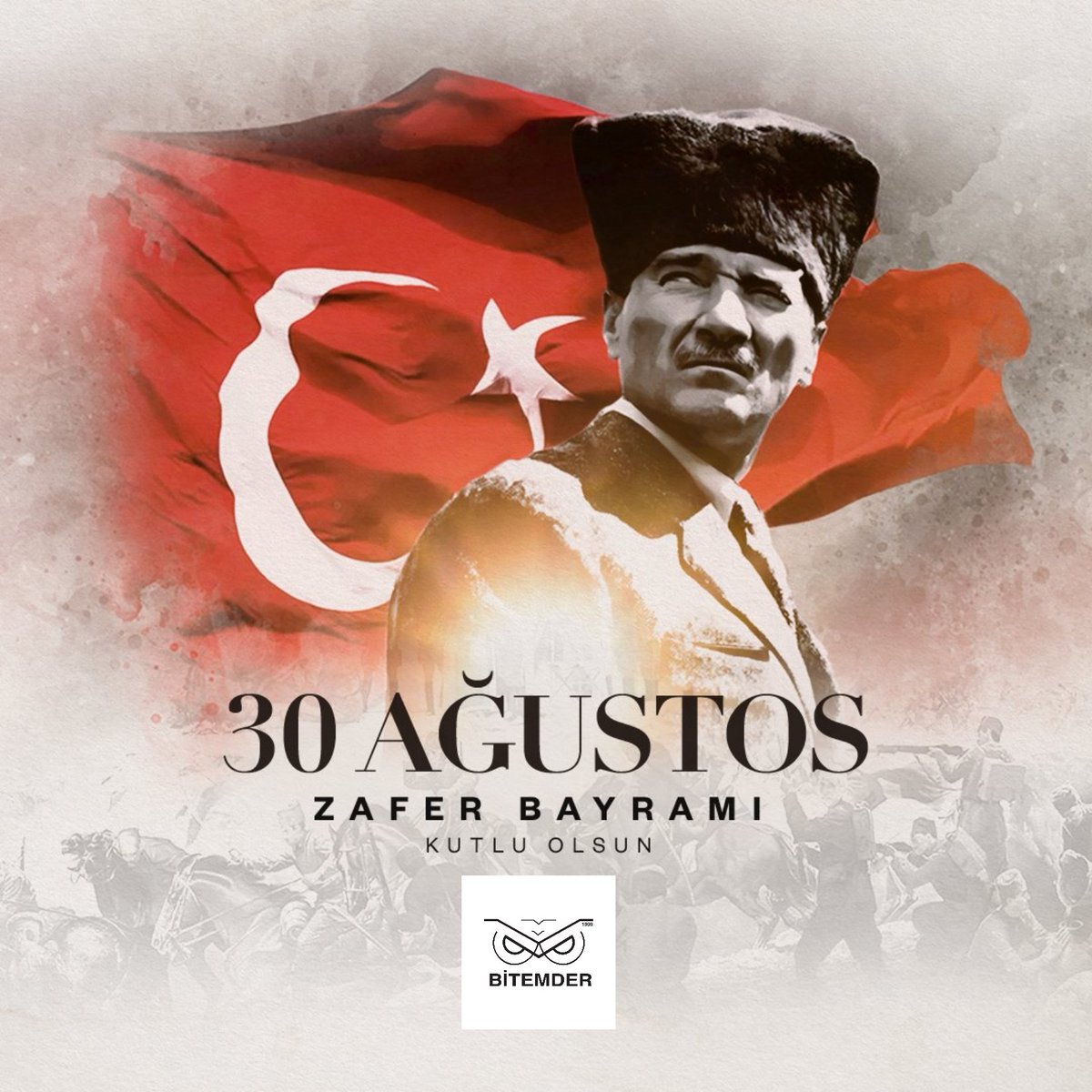 🇹🇷 #30Ağustos Zafer Bayramımız kutlu olsun!     

#BüyükTaarruz’un 102. yıl dönümünde Gazi Mustafa Kemal Atatürk ve kahraman askerlerimizi minnetle anıyoruz.  🇹🇷 

 #30AğustosZaferBayramı

BİTEMDER  Yönetim Kurulu 
<a href="/bitem_dernegi/">BİTEMDER DERNEGİ</a> <a href="/inonumtal1973/">İnönü MTAL</a>