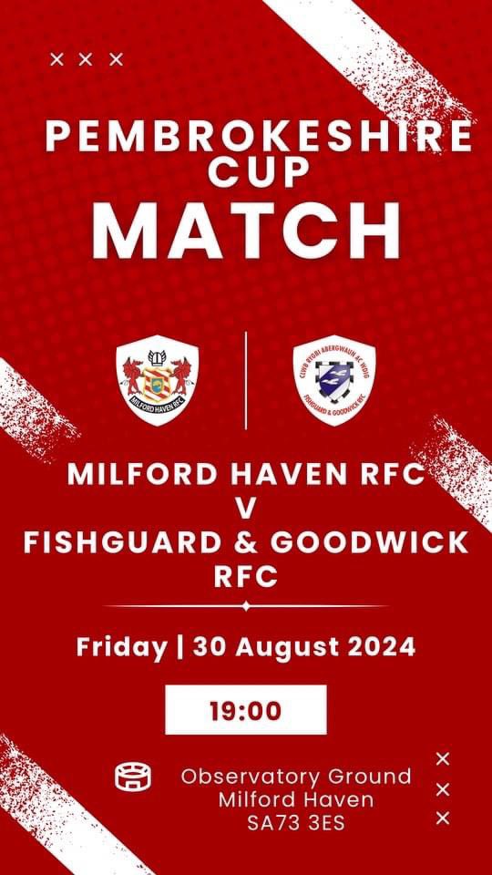 MilfordHavenRFC's tweet image. GAME DAY.

First fixture of the new season as we entertain @SeagullRugby in the Pembrokeshire cup. 

⏰- 7:00
🏆 - Pembrokeshire Cup
📍- Observatory Ground 

Come up and show some support for the boys. 

👏👏👏