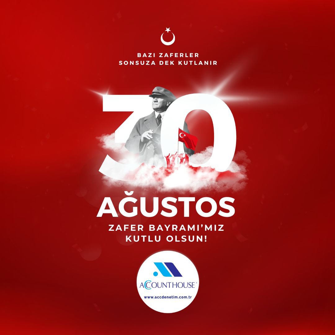 accounthouse_tr's tweet photo. 30 Ağustos Zafer Bayramı'mız Kutlu Olsun!

https://t.co/KB2Qyjg1jL

#accdenetim #accounthouse #mali #muhasebe #denetim #ymm #yeminlimalimüşavirlik   #30agustos #yaşasın30ağustos #kurtuluşsavaşı #atatürk https://t.co/uahJj6n0XL