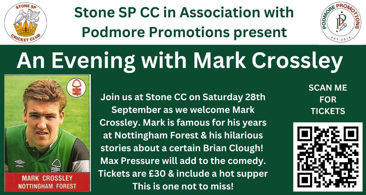 Coming soon…

Contact <a href="/NeilPodders64/">Neil Podmore</a> to reserve your tickets