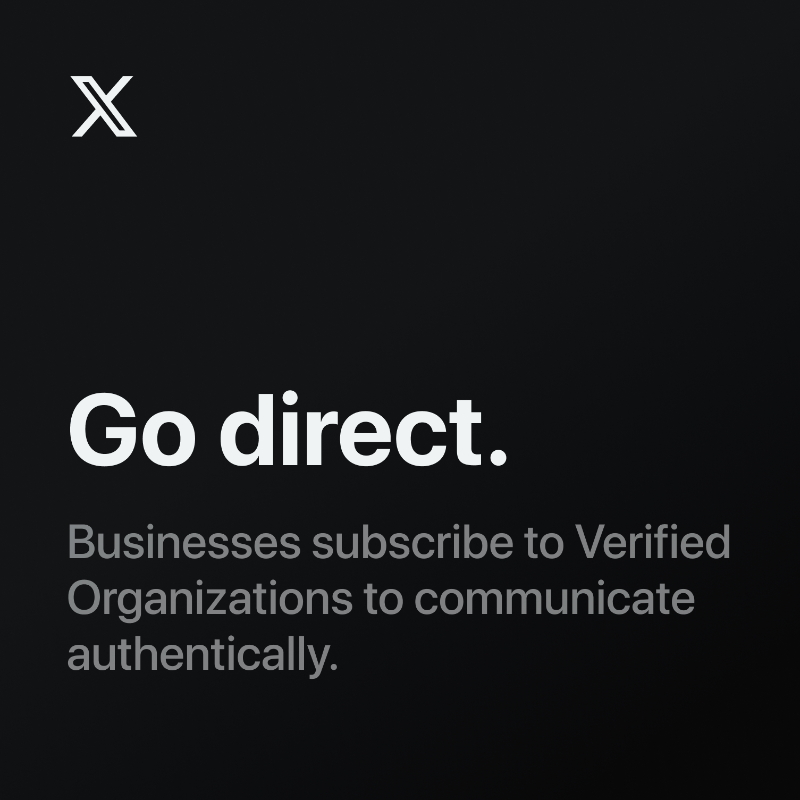 PremiumBusiness's tweet photo. Subscribe to Verified Organizations to authentically communicate directly to your customers:

https://t.co/tavd2Bf275