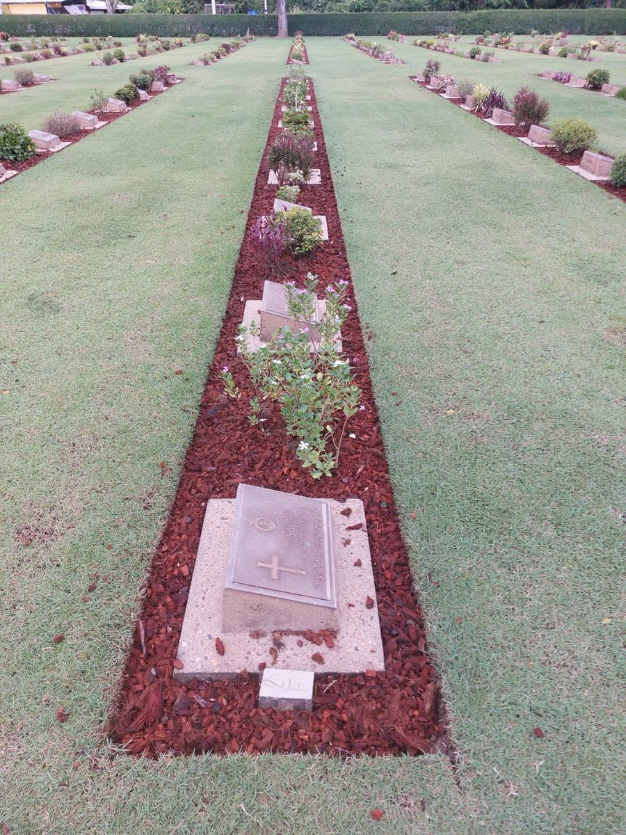 KanCwgc's tweet photo. Hoe head for mulch application made to measure by local mechanic, bamboo handle made by us, cut to size for individual gardeners, have a good weekend folks #taskspecific #chungkaiwarcemetery @CWGC https://t.co/pZTHlFnXwG