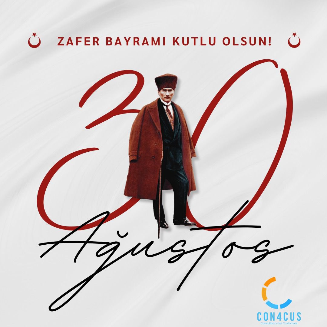 con4cus's tweet photo. 30 Ağustos Zafer Bayramı Kutlu Olsun!
Gazi Mustafa Kemal Atatürk ve silah arkadaşlarını minnet ve şükranla anıyor, ülkemizin bağımsızlık mücadelesinin her anında yanlarında olan milletimizin azimve kararlılığını saygıyla selamlıyoruz.
#30Ağustos #ZaferBayramı #Atatürk #Cumhuriyet https://t.co/uhJTbHAqJS