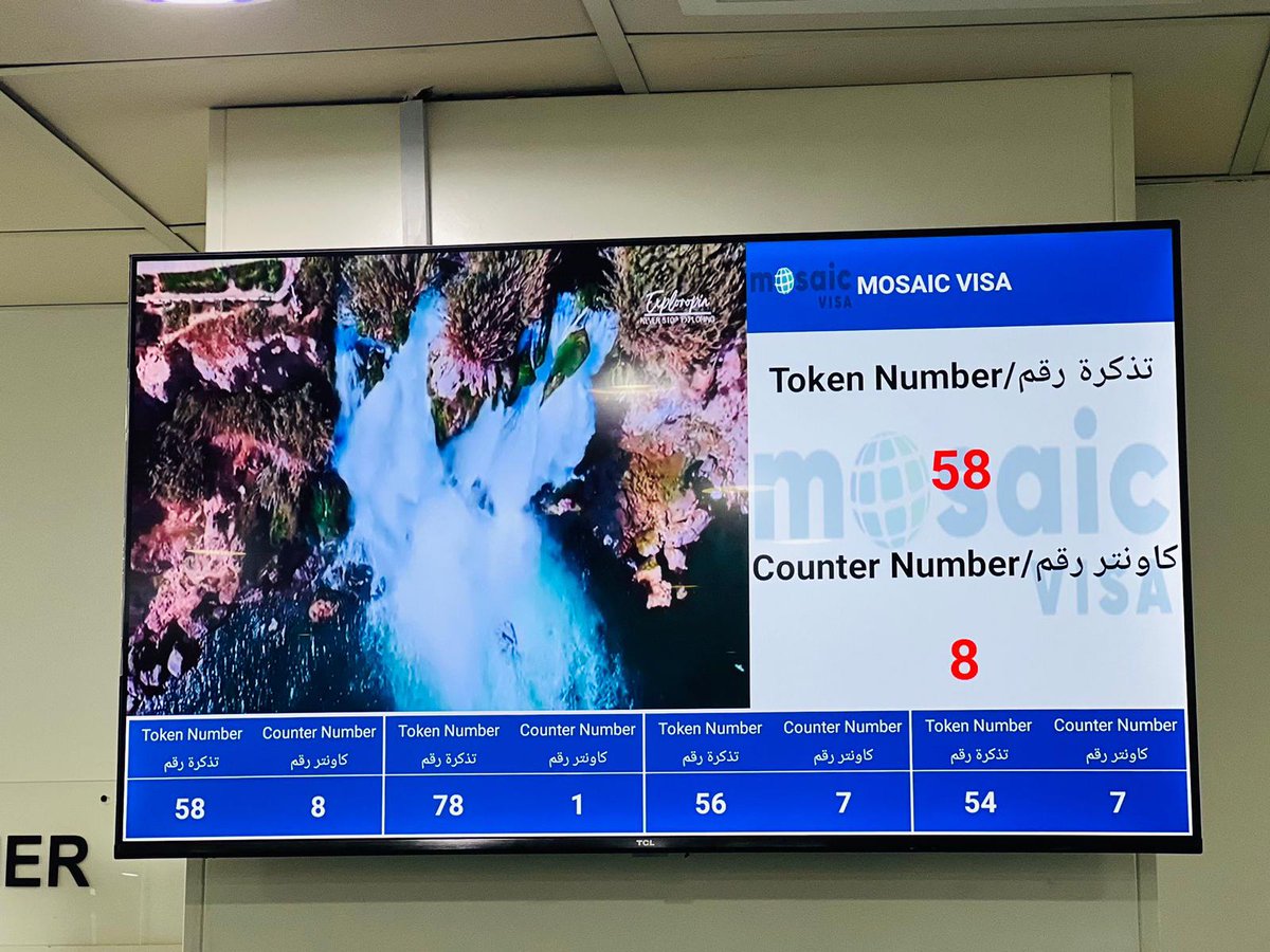 snappyqms's tweet image. Snappy Queue Management System installed at Mosaic Visa Qatar.
For more details about our product please visit our snappy.ae
sales@snappy.ae
#Snappy #queuemanagement #customerjounrey #innovation #customerexperience #selfservice #telecoms #banking #retailbanking #QMS