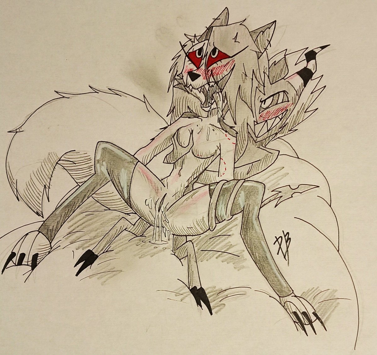 EclipseaArts's tweet photo. Day 8: NSFW 
#GreedyWolf 

#HelluvaBoss #GreedyWolfWeek
#nsfw https://t.co/C0JDX31H1x