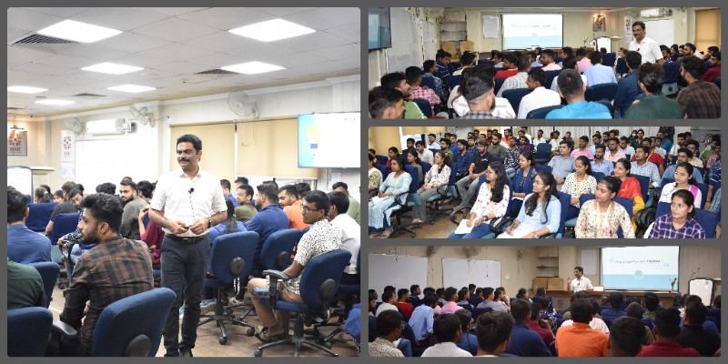 DMI_Patna's tweet photo. 'Self-Management' - an interactive session facilitated by Dr Saravana Kumar (IAS). A part of our Building Self-efficacy initiative for post-graduate students.
#DMI_Patna #SelfManagement #SelfEfficacy #DevelopmentManagement https://t.co/XUwBxpnE2D