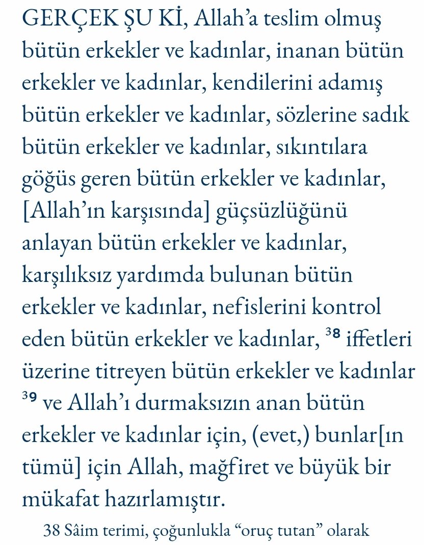 HAltuntas57's tweet photo. @kral9112 @EmineKonac O Kitap şöyle diyor (Ahzab/35) https://t.co/oXpoRKAOBj