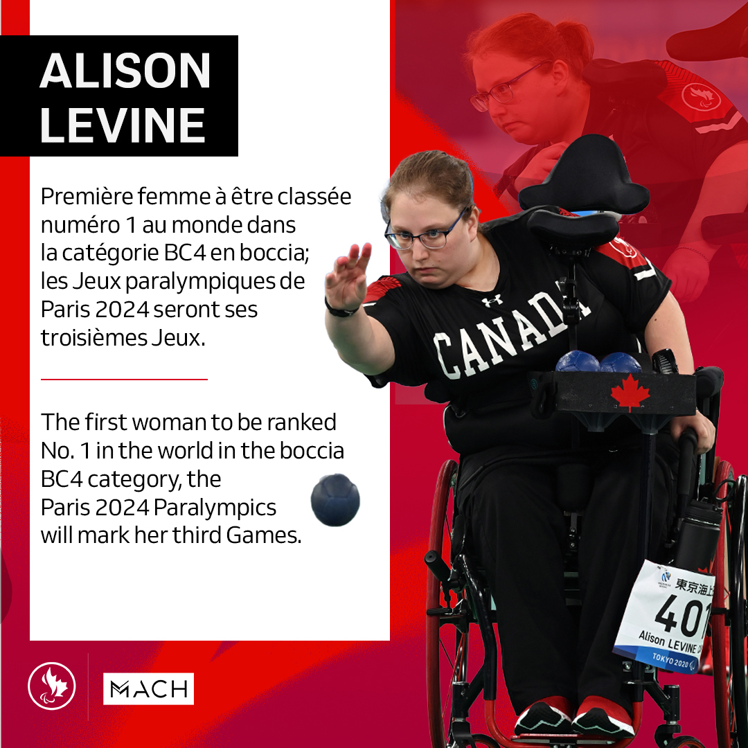 Canadian Paralympic Team (@cdnparalympics) on Twitter photo A trailblazer in the world of boccia, Alison Levine is a force to be reckoned with.
Discover Greatness presented by <a href="/GroupeMach/">Groupe Mach</a>.
#DiscoverGreatness #GreatnessMovesUs #Paris2024 #ParalympicGames A trailblazer in the world of boccia, Alison Levine is a force to be reckoned with.
Discover Greatness presented by <a href="/GroupeMach/">Groupe Mach</a>.
#DiscoverGreatness #GreatnessMovesUs #Paris2024 #ParalympicGames