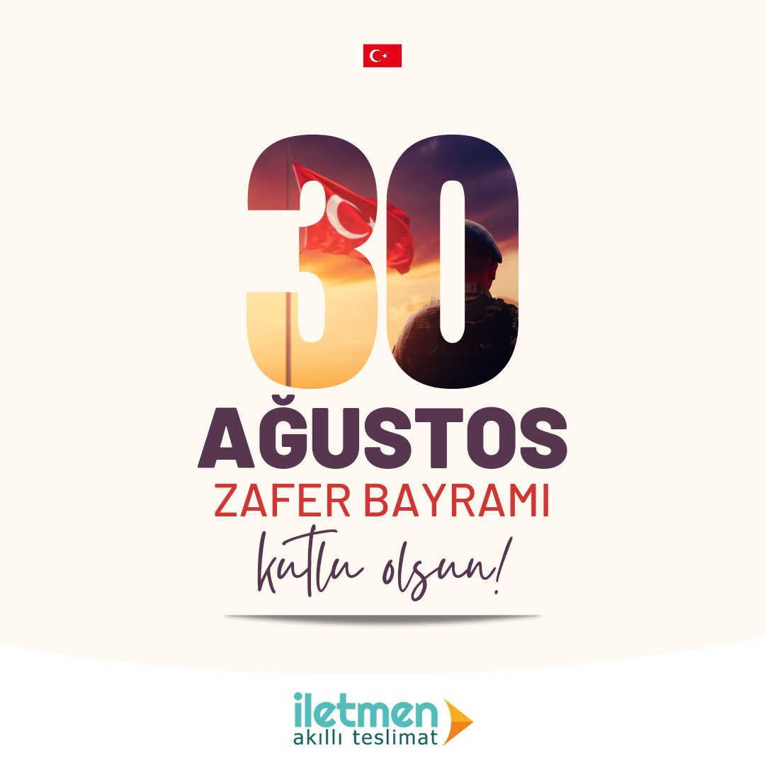 iletmenapp's tweet photo. 30 Ağustos Zafer Bayramı Kutlu Olsun! 🇹🇷 https://t.co/HxEWpjjB8k
