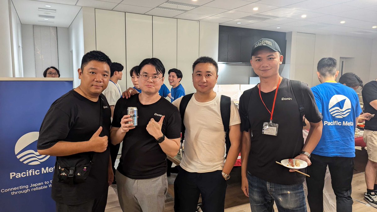 Domin_Network's tweet image. We were thrilled to support Tokyo Connect: Bridging Markets Over Sushi. It was a huge success!

Lively conversations and networking unfolded over some delicious sushi. Big thanks to everyone who came despite the weather, and to our fantastic hosts @nsuite_en and @PacificMeta,…