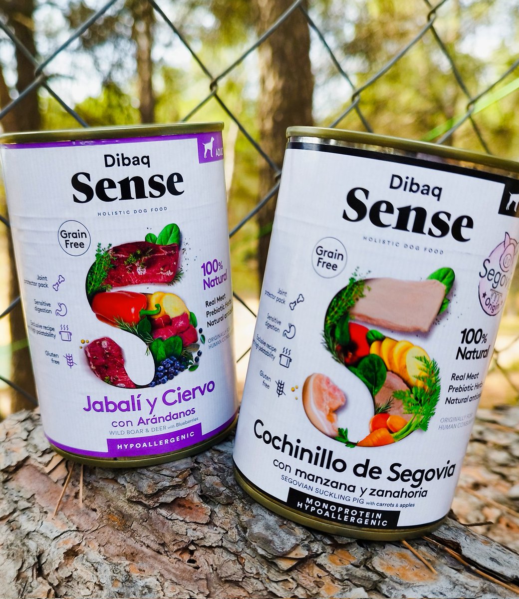 Club_4Roures's tweet photo. Nuevas latas de comida húmeda en 4 Roures.
Para nuestros amigos perrunos. 
. Receta de jabalí y ciervo con arándanos 
. Receta de cochinillo de Segovia con manzana y zanahoria.
Comida hipoalergénica, sin gluten ni cereales, con condroprotectores, de fácil digestión. https://t.co/3g3eRxQFDu