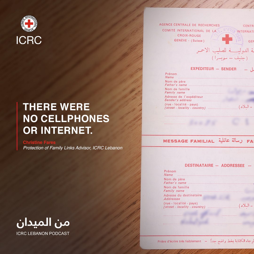 ICRC_lb's tweet photo. Every #RedCrossMessage carries heartwarming news, bringing loved ones closer, even in the toughest times! https://t.co/tHMdoX2h7W