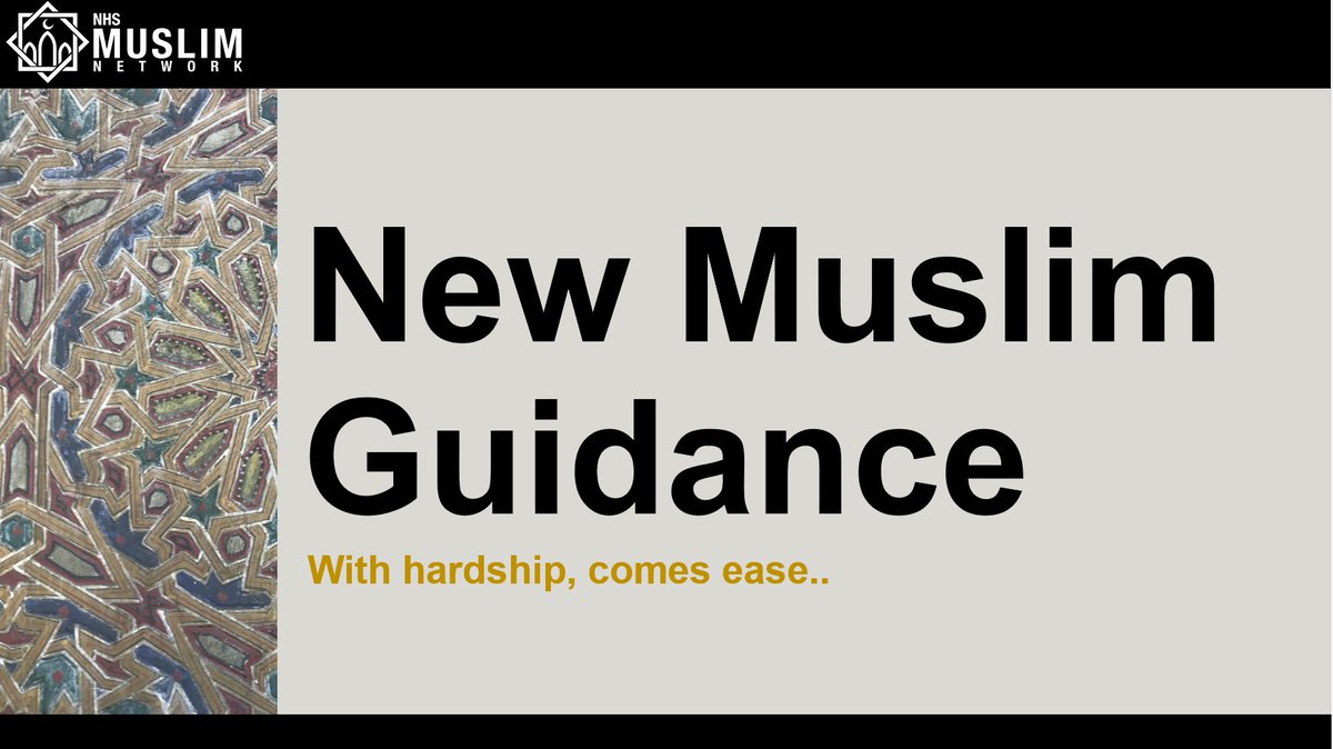 National NHS Muslim Network (@nhsmuslimnet) on Twitter photo Pleased to launch our "New Muslim Guidance", authored by Samantha Gillett (amazing member & a revert sister), who is passionate about convert/revert care.
Click below to read guide:
nhsmuslimnetwork.co.uk/new-muslim-guiโฆ
<a href="/Shohail_Shaikh_/">Shohail Shaikh</a> <a href="/HalimaDagia/">Halima Dagia</a> <a href="/riyaz_patel1/">Riyaz Patel</a> Pleased to launch our "New Muslim Guidance", authored by Samantha Gillett (amazing member & a revert sister), who is passionate about convert/revert care.
Click below to read guide:
nhsmuslimnetwork.co.uk/new-muslim-guiโฆ
<a href="/Shohail_Shaikh_/">Shohail Shaikh</a> <a href="/HalimaDagia/">Halima Dagia</a> <a href="/riyaz_patel1/">Riyaz Patel</a>