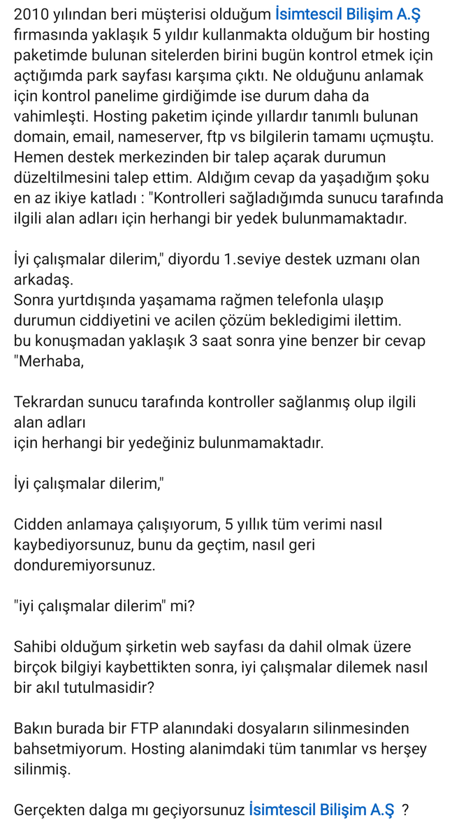 yilkork's tweet photo. @isimtescilNET bu duruma acil çözüm bulmanızı bekliyorum https://t.co/x2OVaUG2HU