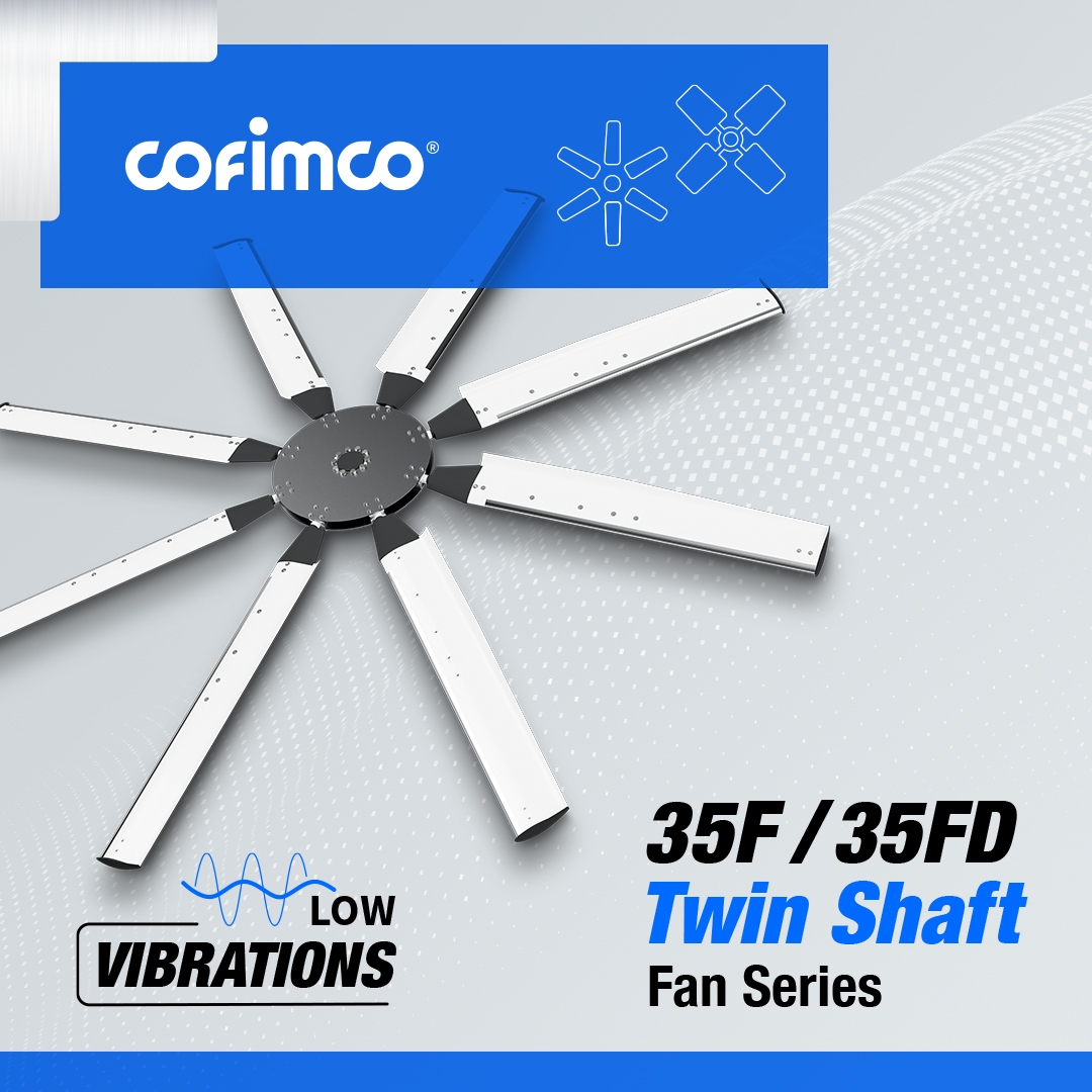 cofimco's tweet photo. Twin Shaft® features the world’s first and only carbon-reinforced, full FRP blade, engineered for strength and performance in severe wet and dry conditions.
Discover more:
https://t.co/GeIZ37rWqG
#Cofimco #AxialFans #twinshaft #35F #35FD https://t.co/AcMLsa3Rox