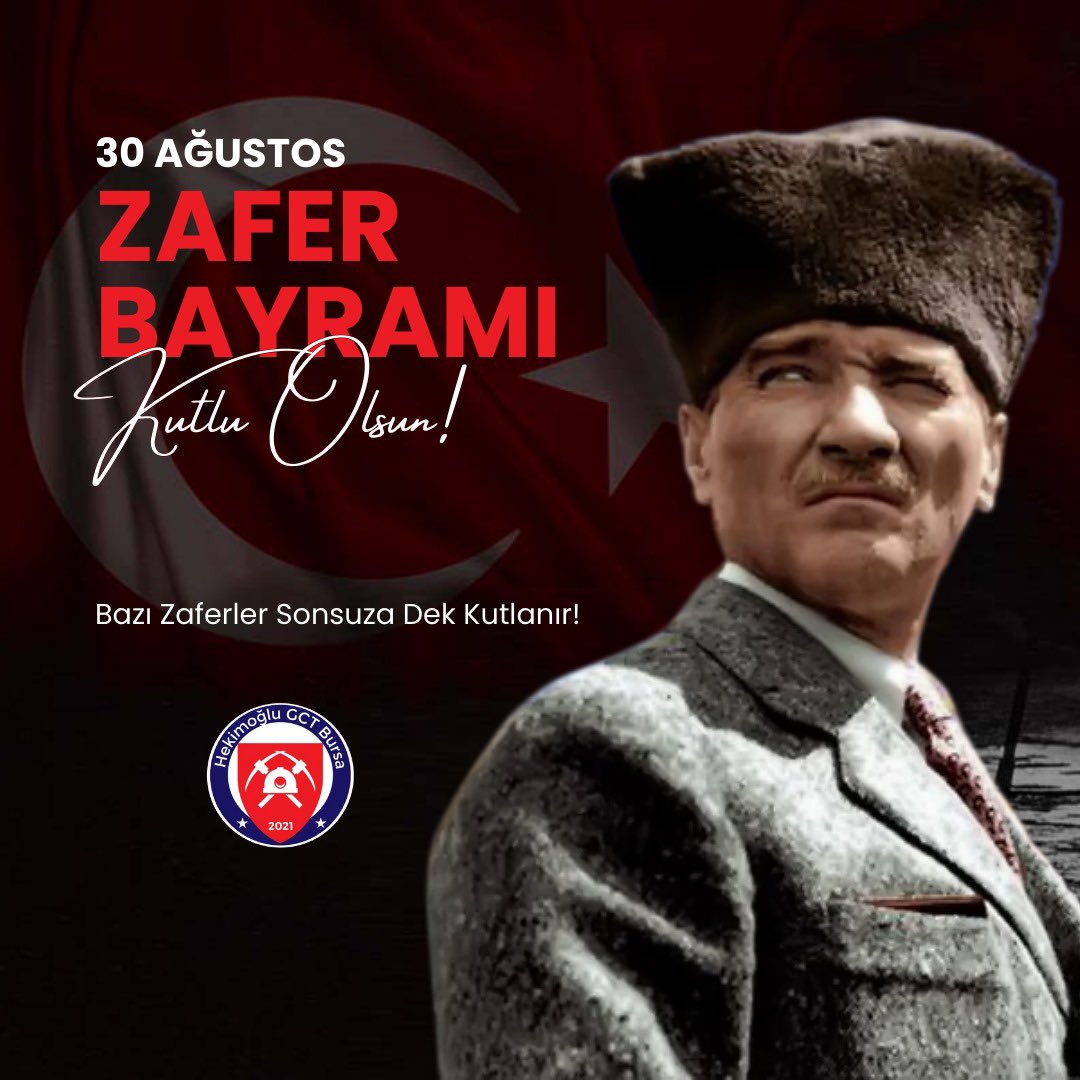 HekimogluGct's tweet photo. 30 Ağustos Zafer Bayramımız kutlu olsun!

#30agustos #30AgustosZaferBayramımız https://t.co/p4iaqjLvUy
